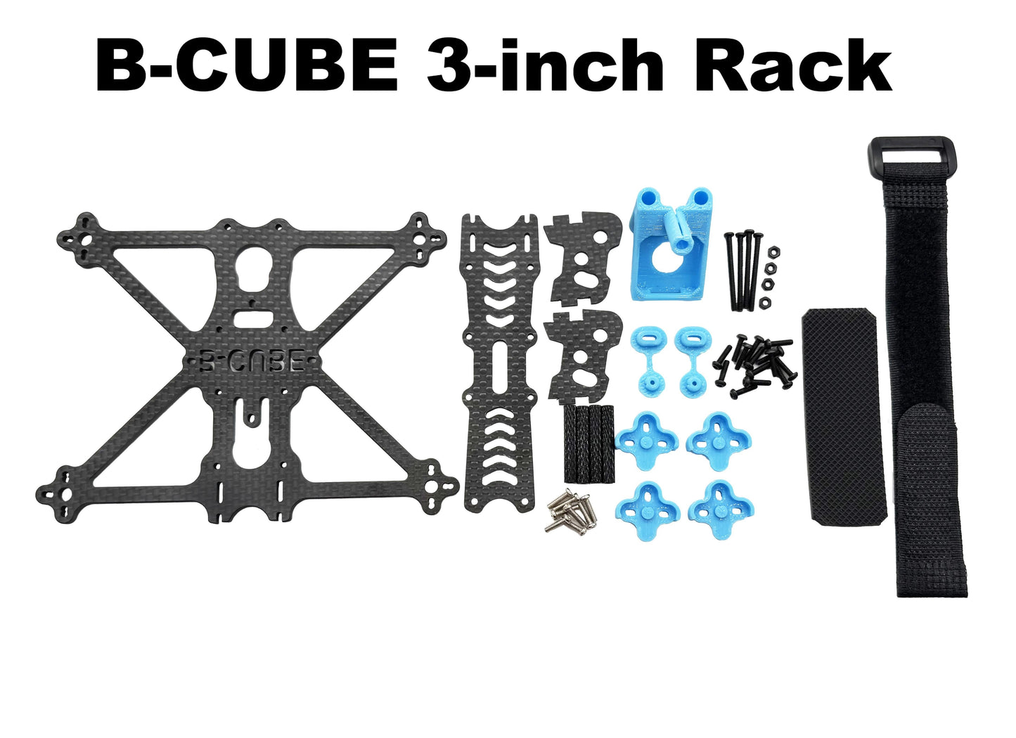 B-CUBE 3inch DJI O4 FPV Drone Frame Kit Carbon Fiber Racing Quadcopter Freestyle INAV Beatflight F722 PX4 Flight Control