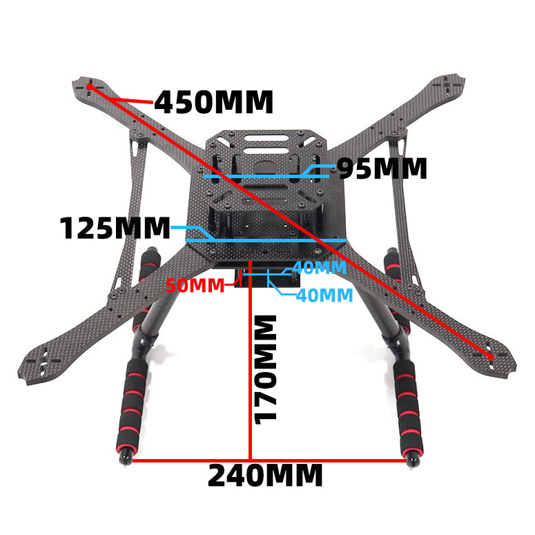 B-CUBE TOSKY Q380 Q350 Quadrotor Multi Axis 8/9/10 inch UAV Frame Carbon Fiber Center board PIXHAWK APM Flight Control Multi-Rotor