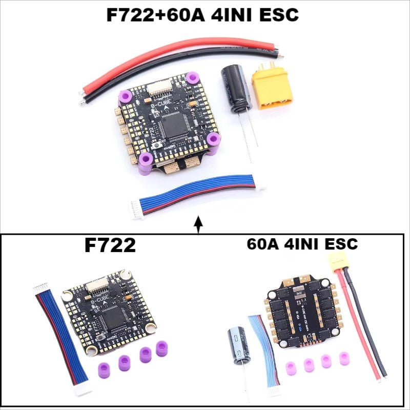 F722 F7/F745 V2 H743 Flight Control 45A/60A 4INI ESC VTX1000 Video 1080P Camera INAV Betaflight Flight Controller RC Drone FPV