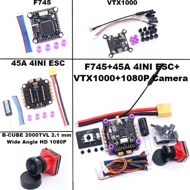 F722 F7/F745 V2 H743 Flight Control 45A/60A 4INI ESC VTX1000 Video 1080P Camera INAV Betaflight Flight Controller RC Drone FPV