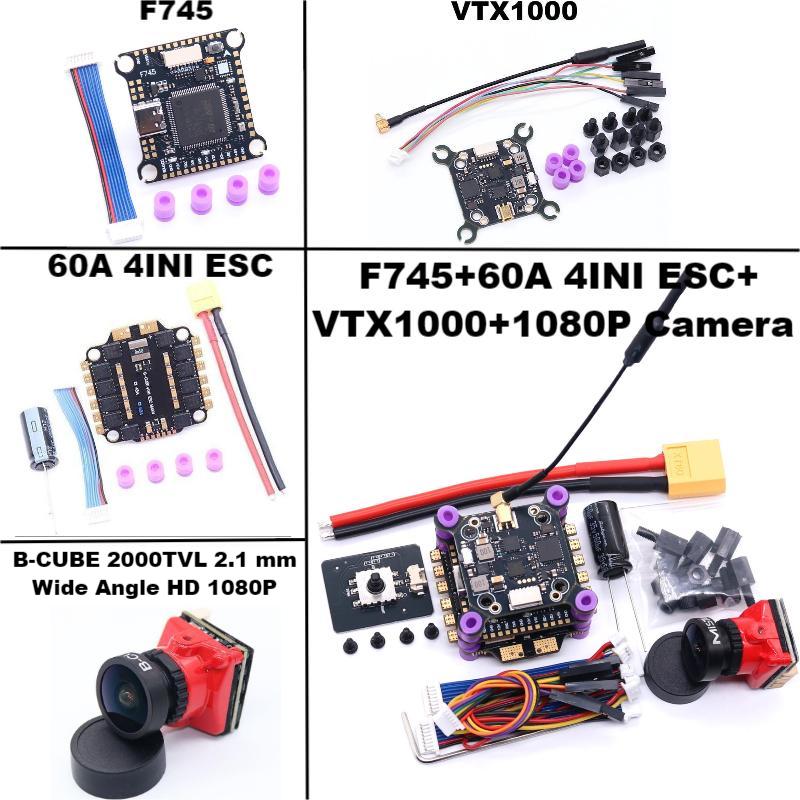 F722 F7/F745 V2 H743 Flight Control 45A/60A 4INI ESC VTX1000 Video 1080P Camera INAV Betaflight Flight Controller RC Drone FPV