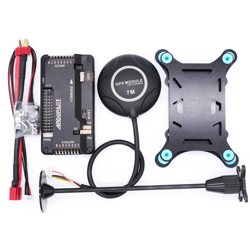 APM2.8 APM 2.8 flight controller +power module +7M GPS external compass +gps stand+shock absorber for RC Quadcopter Multicopter