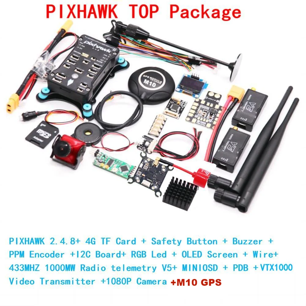 B-CUBE PixHawk PX4 M10 GPS PIX 2.4.8 32 Bit Flight Controller With Autopilot Safety Switch Buzzer PPM I2C Quadcopter Ardupilot