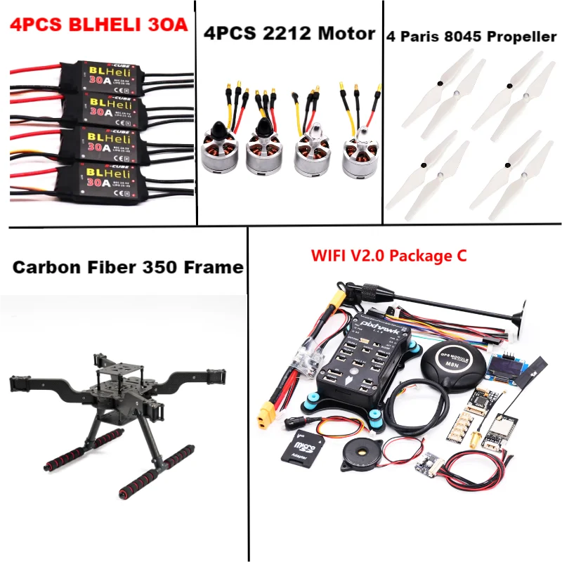 B-CUBE PIXHAWK 2.4.8 M8N Open source new smart drone FLY350 300 380 450MMpix quadrotor upturned rack