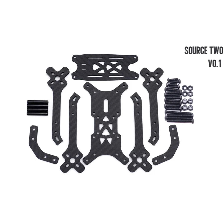 Комплект рамы для дрона B-CUBE Zero Two с открытым исходным кодом FPV из углеродного волокна, 5 дюймов, для гоночного дрона-квадрокоптера O3 FPV Freestyle