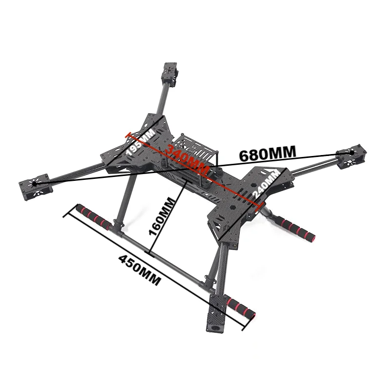 B-CUBE new F680 all carbon fiber ZD 680 foldable arm aircraft frame kit PIXHAWK Ardupilot Flight Control