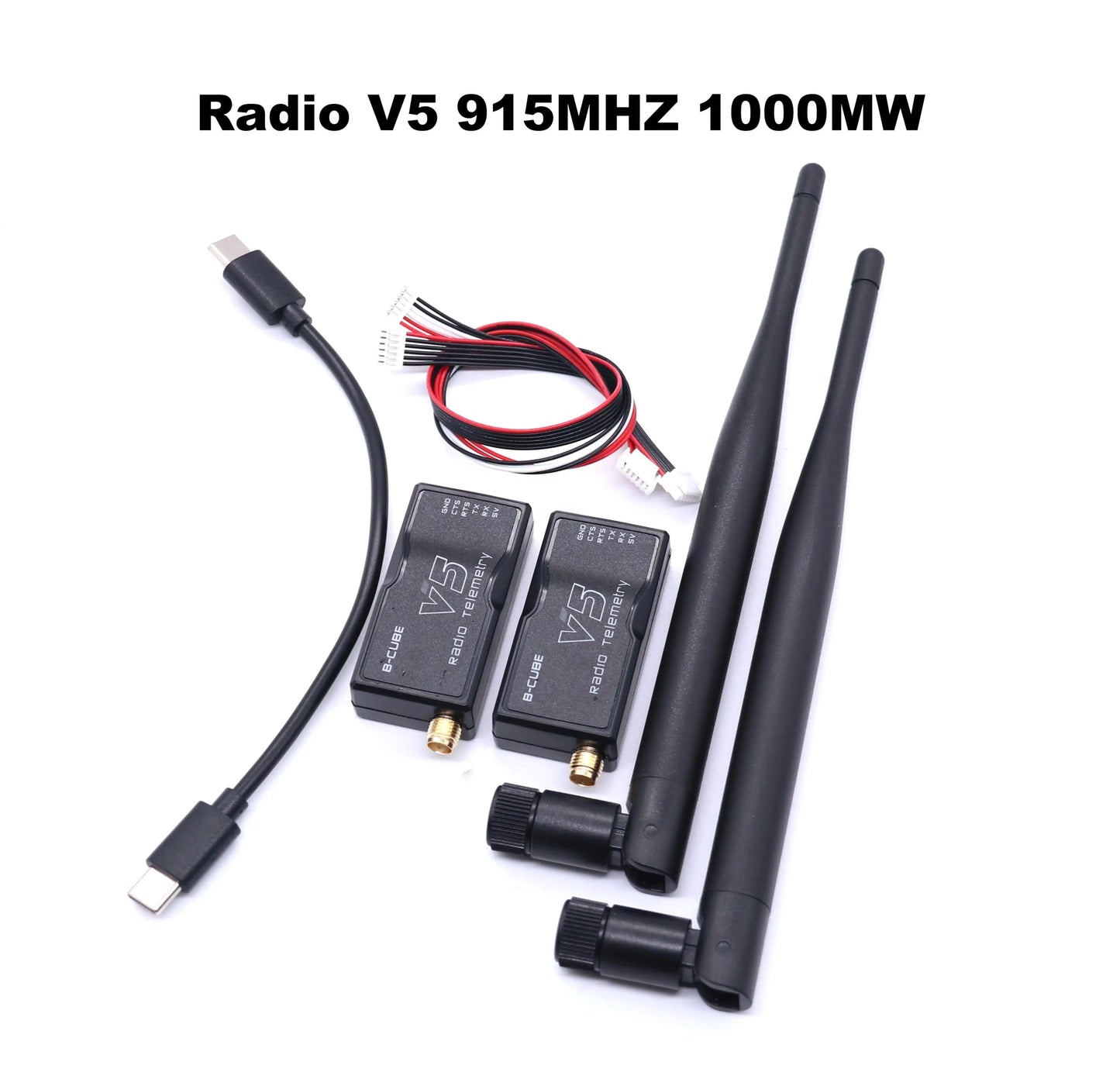 3DR Radio V5 Telemetry 433Mhz 915Mhz 100MW/500MW Air and Ground Data Transmit Module with OTG cables for APM 2.8 /Pixhawk 2.4.8