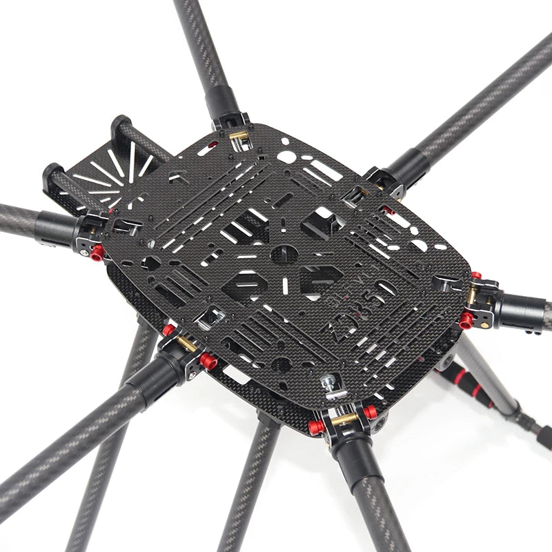 B-CUBE ZD850 PRO Full Carbon Fiber ZD 850 Frame Kit with Unflodable Landing Gear Foldable Arm for FPV DIY Aircraft Hexacopter