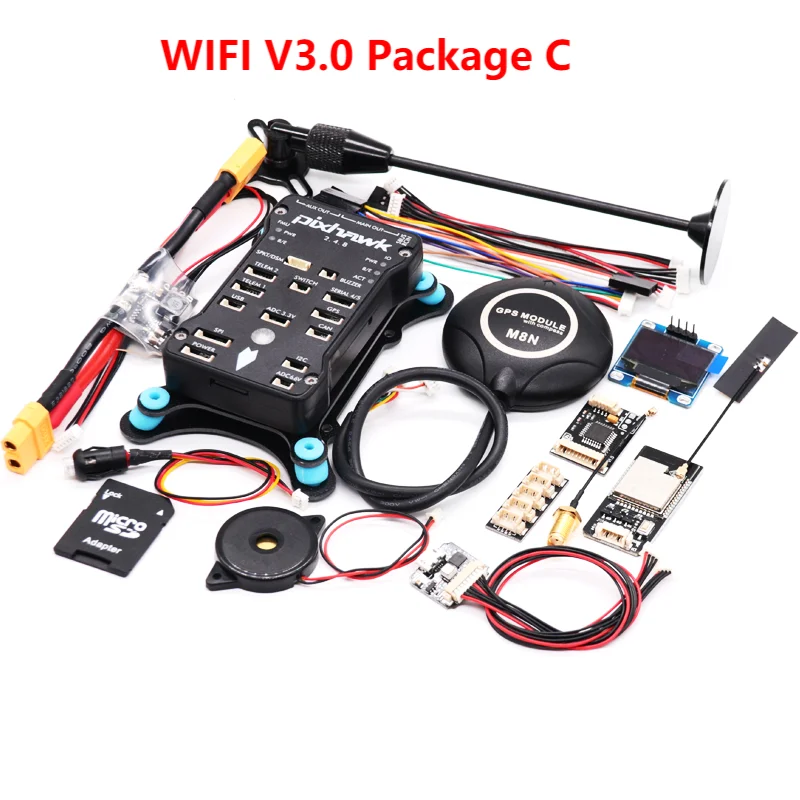 NEW Pixhawk WIFI V3.0 Module PX4 PIX 2.4.8 32 Bit Flight Controller Autopilot M8N GPS Power Module