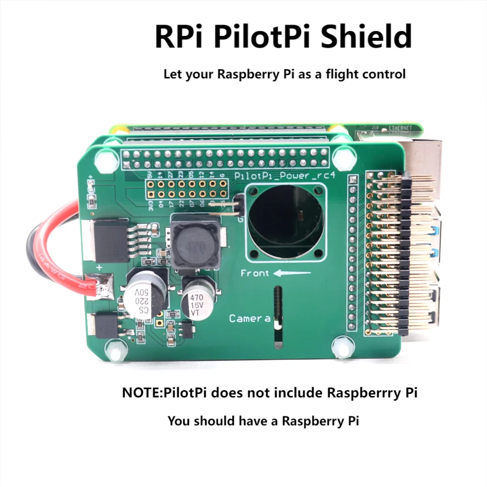 RPi PilotPi Shield Flight Control PX4 Прошивка Датчик и Питание С Raspberry Pi OS M8N GPS 32 Бит Автопилот Коптер Самолет