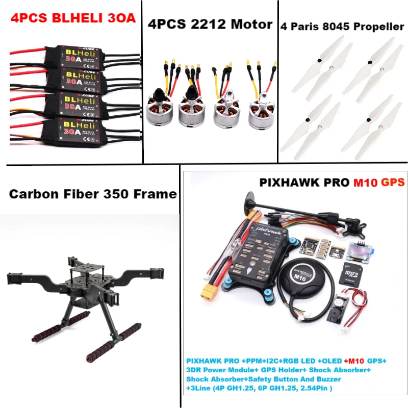 B-CUBE PIXHAWK PRO M10 Open source new smart drone FLY350 300 380 450MMpix quadrotor upturned rack