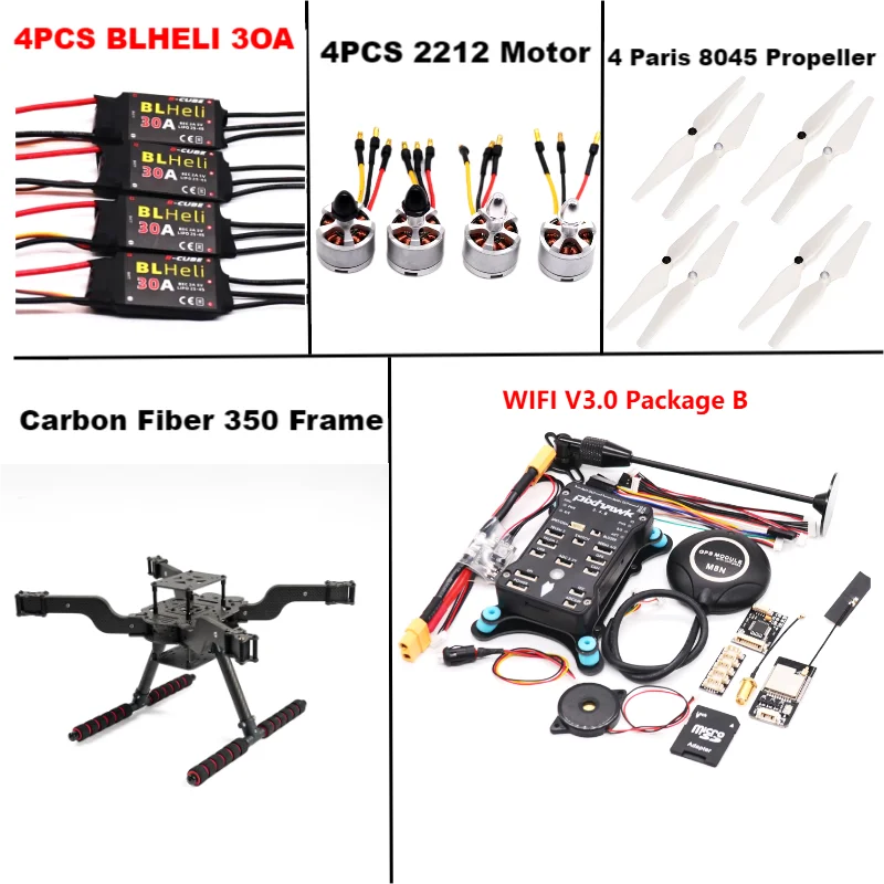 B-CUBE PIXHAWK 2.4.8 M8N Open source new smart drone FLY350 300 380 450MMpix quadrotor upturned rack