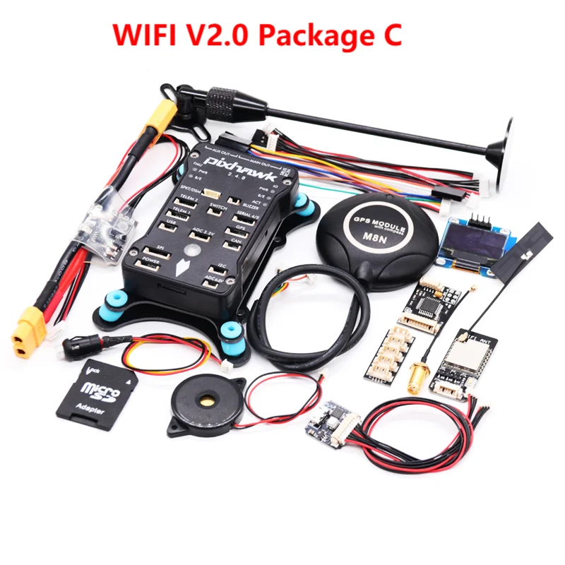 B-CUBE Pixhawk WIFI V2.0 Module PX4 PIX 2.4.8 32 Bit Flight Controller Autopilot 4G TF Safety Switch Buzzer