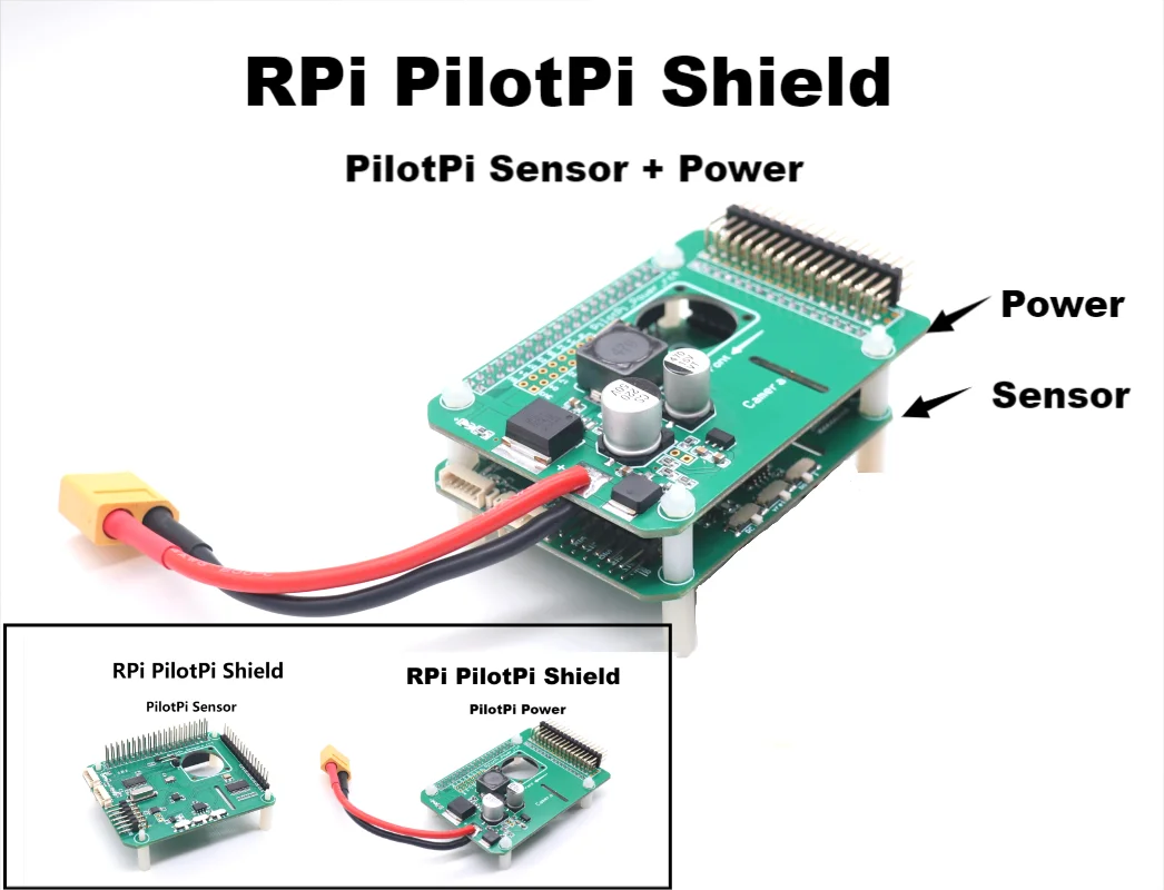 RPi PilotPi Shield Flight Control PX4 Прошивка Датчик и Питание С Raspberry Pi OS M8N GPS 32 Бит Автопилот Коптер Самолет