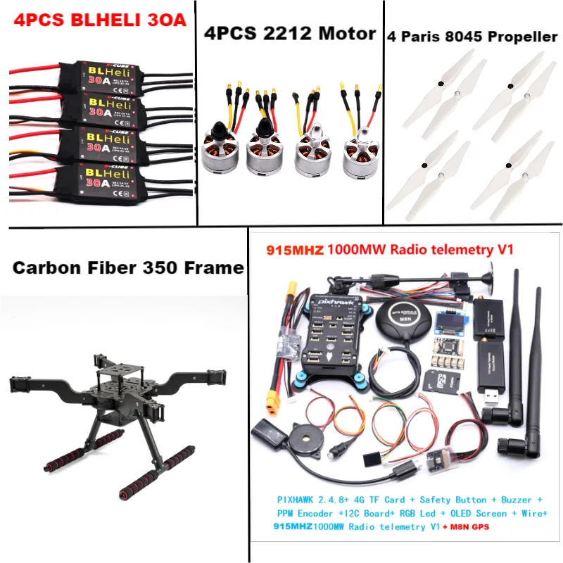 B-CUBE PIXHAWK 2.4.8 M8N Open source new smart drone FLY350 300 380 450MMpix quadrotor upturned rack