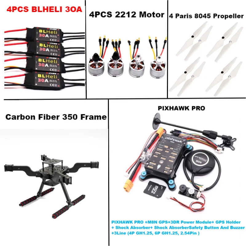 B-CUBE PIXHAWK PRO M8N Open source new smart drone FLY350 300 380 450MMpix quadrotor upturned rack