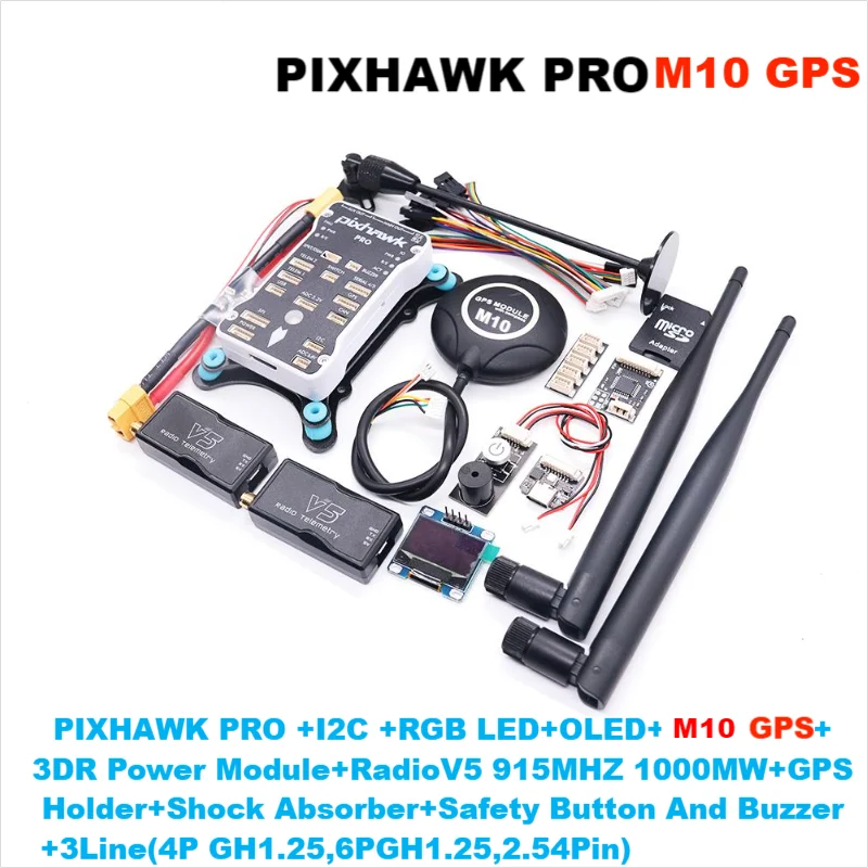 Pixhawk PX4 PRO White Shell PIX 32 Bit Flight Controller Autopilot with 4G SD RC Quadcopter Ardupilot ArduPlane ArduRover