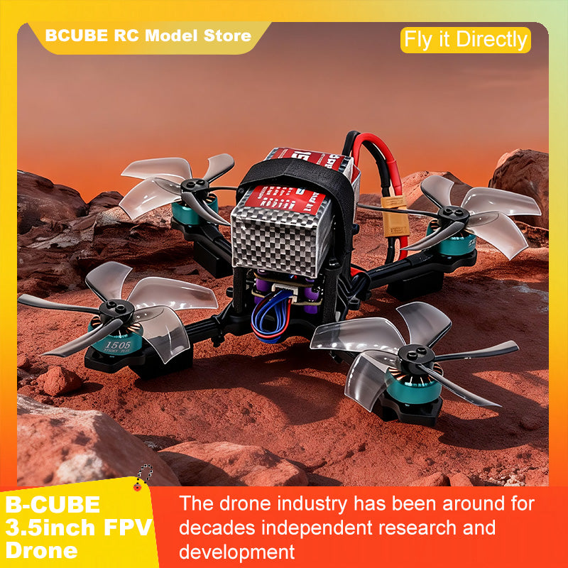 B-CUBE 3.5inch FPV Drone Frame Kit Carbon Fiber Racing Drone Quadcopter INAV Beatflight F722 F745 Ardupilot Flight Control