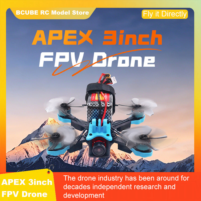 B-CUBE APEX 3inch FPV Drone Frame Kit Carbon Fiber Racing Drone Quadcopter INAV Beatflight F722 F745 Ardupilot Flight Control