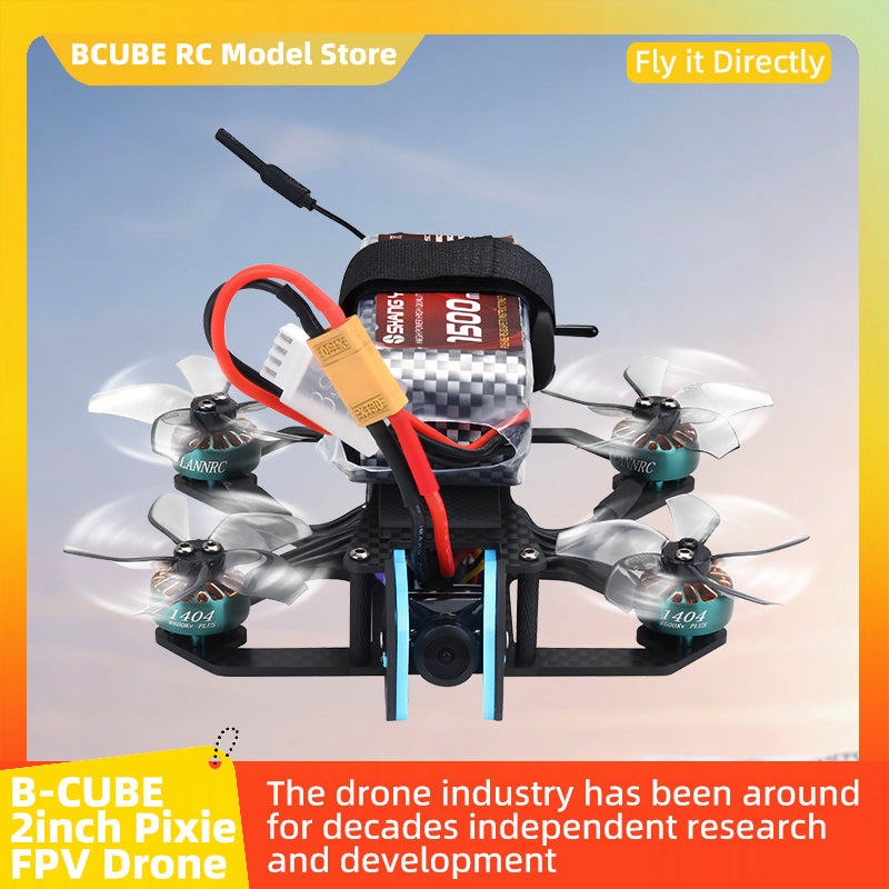 B-CUBE 2inch Pixie FPV Drone Frame Kit Carbon Fiber Racing Drone Quadcopter INAV Beatflight F722 NOXE Ardupilot Flight Control