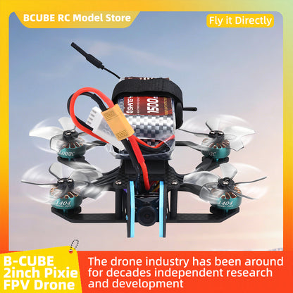 B-CUBE 2inch Pixie FPV Drone Frame Kit Carbon Fiber Racing Drone Quadcopter INAV Beatflight F722 NOXE Ardupilot Flight Control
