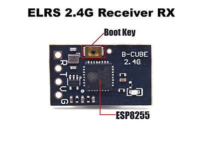 Приемник ELRS 2.4G RX Crossover, модель приемника FPV NANO ExpressLRS с антенной типа T, поддержка обновления Wi-Fi для дрона 