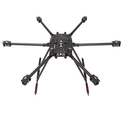 Комплект радиотелеметрии и регулятора скорости Rctosky ZD850 Pixhawk 2.4.8 M8N, полностью карбоновая рама с шестиротором, 850 мм, Blheli 40A ESC, система управления полетом 