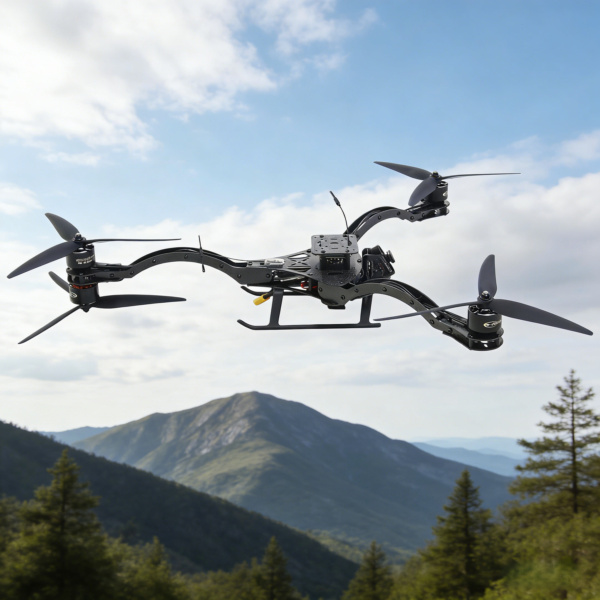 B-CUBE Y6 carbon fiber three-axis frame f450 crossing three-axis frame ...