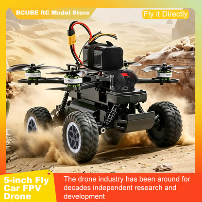 B-CUBE 5-inch Flying Car FPV Drone Frame Kit Carbon Fiber Racing Quadcopter BF INAV F722 H743 F745 Flight Control