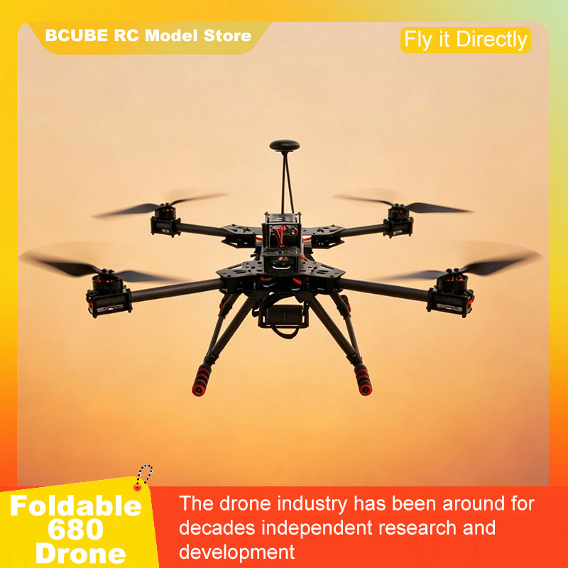 B-CUBE PIXHAWK2.4.8 6C Flight Control Carbon Fiber 680 Frame Kit Ardupilot Quadcopter BLHELI 40A 3508 Motor ESC Optical Flow