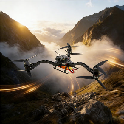 B-CUBE Y6 carbon fiber three-axis frame f450 crossing three-axis frame three-axis drone frame F722 INAV BF