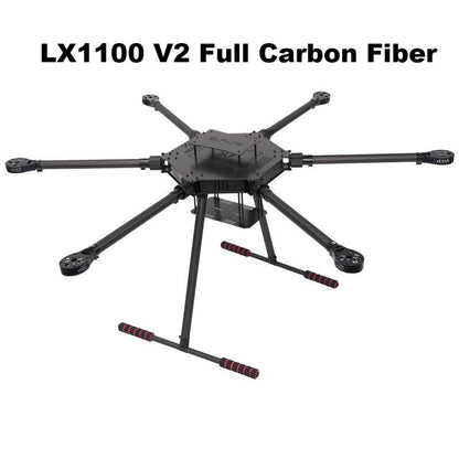 B-CUBE LX1100 V1/ V2 Full Carbon Fiber 1100mm Hexa-Rotor Frame X-Roter 80A ESC PX4 Pixhawk Flight Control Drone Frame