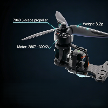 B-CUBE BICopter 7inch FPV Drone Frame Kit Carbon Fiber Racing Quadcopter Freestyle INAV Beatflight F405 F722 Ardupilot Flight Control