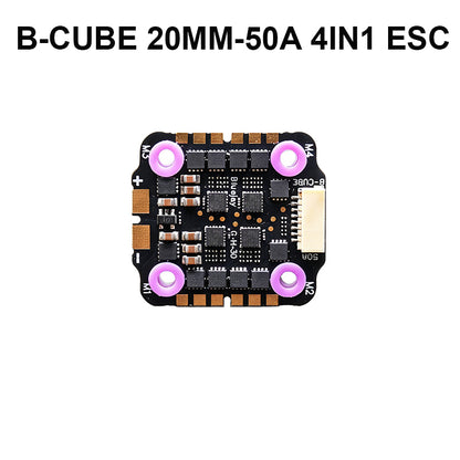 B-CUBE 4IN1 50A 20MM ESC BlueJay Support 3-6S Brushless Motor DShot300 600 Multishot Oneshot PWM FPV F4 Flight Control