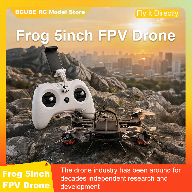 B-CUBE Frog 5inch FPV Drone Frame Kit Carbon Fiber Racing Drone Quadcopter Freestyle INAV Beatflight F722 M10 GPS Flight Control