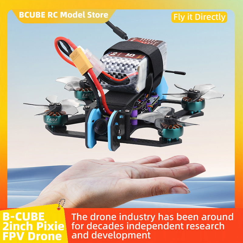 B-CUBE 2inch Pixie FPV Drone Frame Kit Carbon Fiber Racing Drone Quadcopter INAV Beatflight F722 NOXE Ardupilot Flight Control