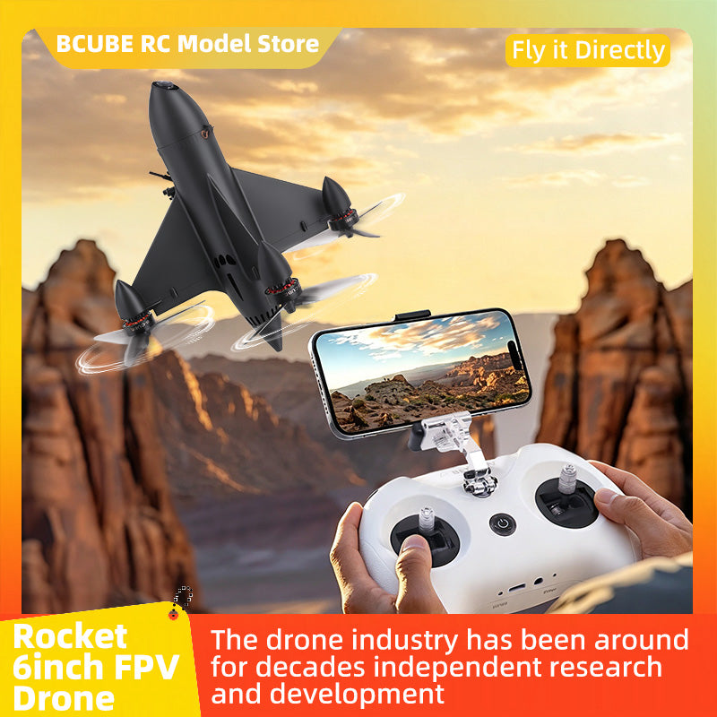 B-CUBE Rocket 6inch FPV Drone Frame Kit Carbon Fiber Racing Quadcopter Freestyle INAV Beatflight F4 F745 H743 Ardupilot Flight Control