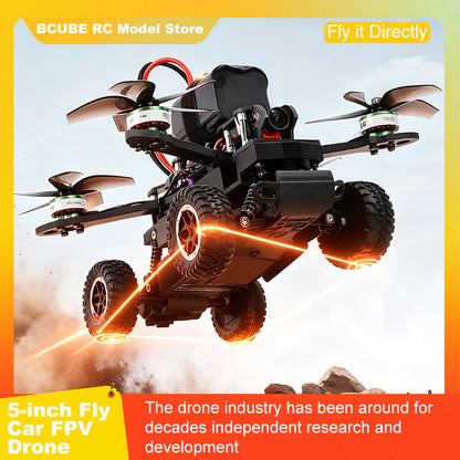 B-CUBE 5-inch Flying Car FPV Drone Frame Kit Carbon Fiber Racing Quadcopter BF INAV F722 H743 F745 Flight Control