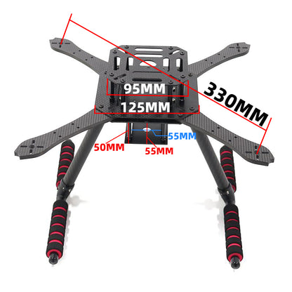 B-CUBE TOSKY Q380 Q350 Quadrotor Multi Axis 8/9/10 inch UAV Frame Carbon Fiber Center board PIXHAWK APM Flight Control Multi-Rotor