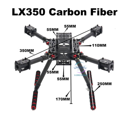 B-CUBE LX350 PRO frame With  350 pro Frame 350 drone For 4 Axis RC Multicopter FPV Quadcopter Heli Multi-Rotor With Landing Gear