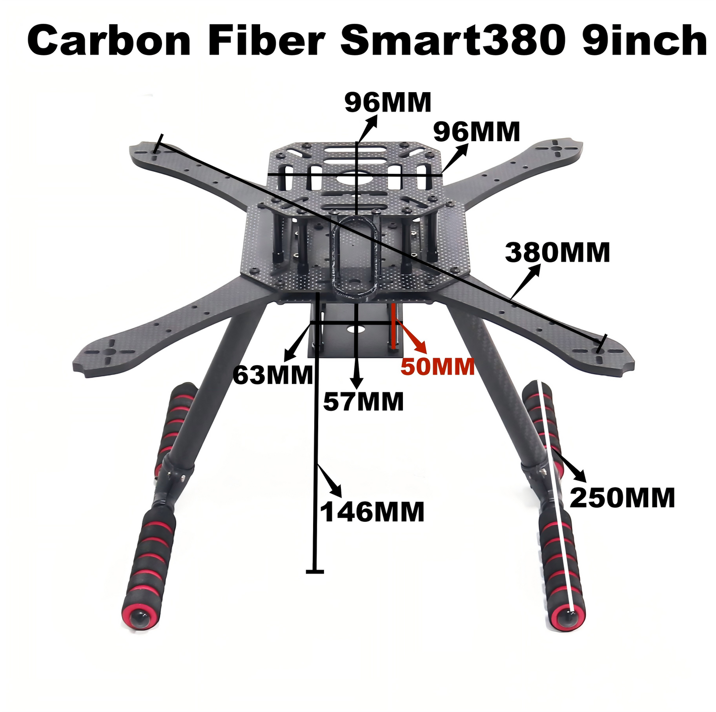 B-CUBE Smart380 450 9/10inch FPV Drone Frame Kit Carbon Fiber Racing Quadcopter Freestyle INAV Beatflight F722 Flight Control
