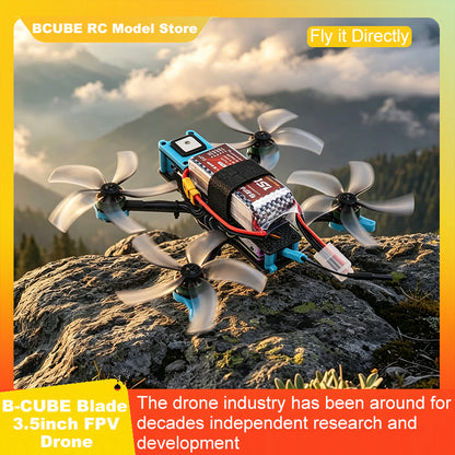 B-CUBE Blade 3.5inch FPV Drone Frame Kit Carbon Fiber Racing Drone Quadcopter INAV Beatflight F722 Ardupilot Flight Control