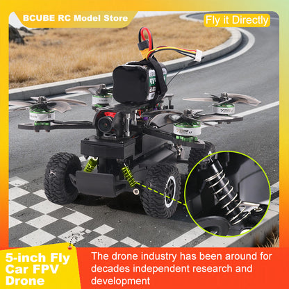 B-CUBE 5-inch Flying Car FPV Drone Frame Kit Carbon Fiber Racing Quadcopter BF INAV F722 H743 F745 Flight Control