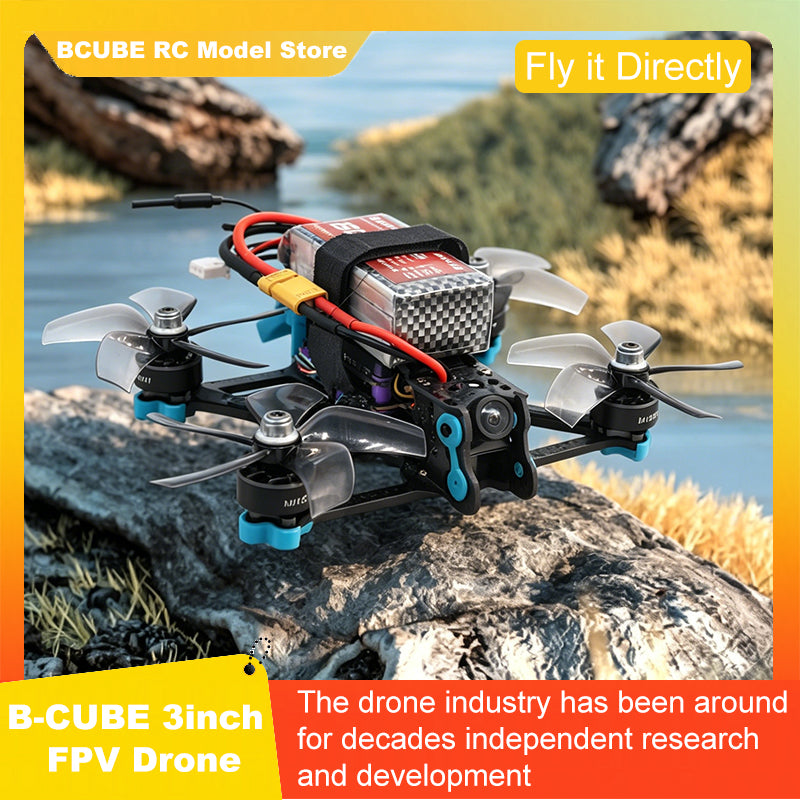 B-CUBE 3inch FPV Drone Frame Kit Carbon Fiber Racing Drone Quadcopter INAV Beatflight F722 F745 Ardupilot Flight Control
