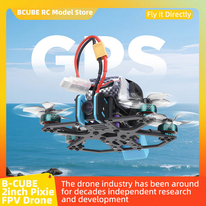 B-CUBE 2inch Pixie FPV Drone Frame Kit Carbon Fiber Racing Drone Quadcopter INAV Beatflight F722 NOXE Ardupilot Flight Control