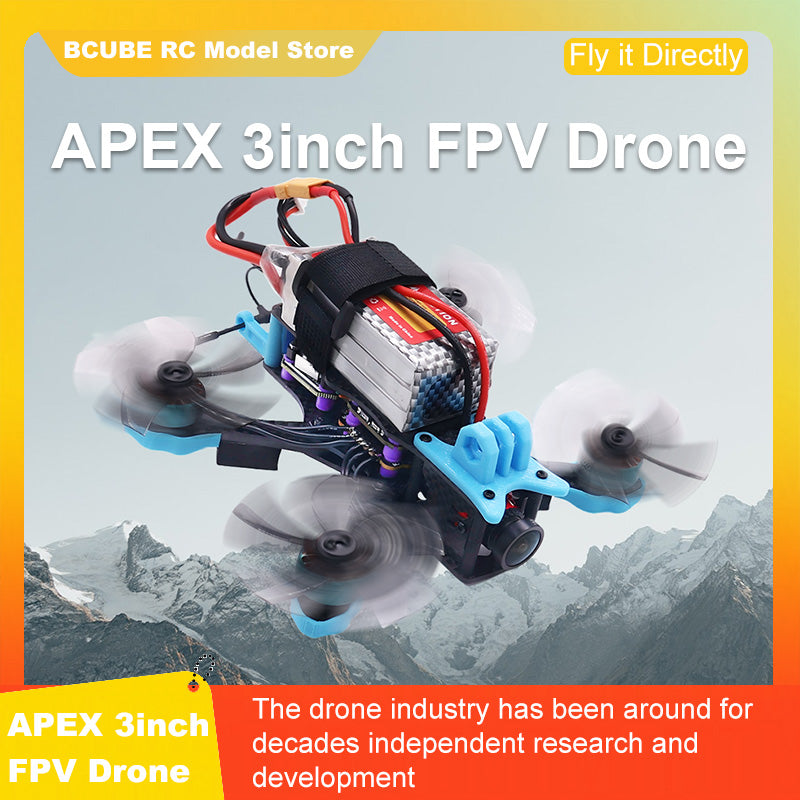 B-CUBE APEX 3inch FPV Drone Frame Kit Carbon Fiber Racing Drone Quadcopter INAV Beatflight F722 F745 Ardupilot Flight Control