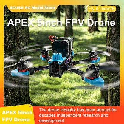 B-CUBE APEX 5inch FPV Drone Frame Kit Carbon Fiber Racing Drone Quadcopter Freestyle INAV Beatflight F722 M10 GPS Flight Control