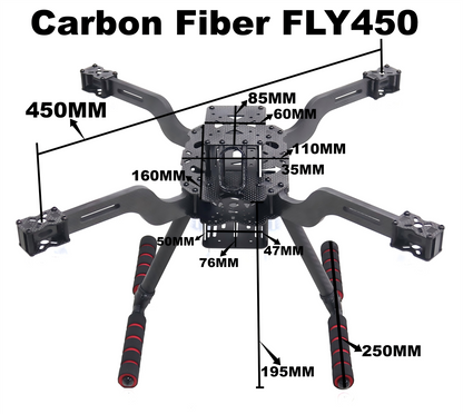 B-CUBE Open Source New Smart Drone FLY450 450MM F722 Quadrotor Rack RC Multicopter Multi-Rotor With Landing Gear Betaflight