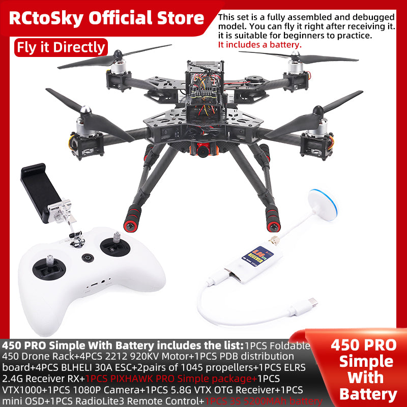 B-CUBE Open Source New Foldable Arm Smart Drone PIXHAWK 2.4.8/PRO/6C PRO Quadrotor Rack RC Multicopter Multi-Rotor With Landing Gear