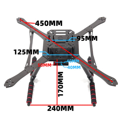 B-CUBE Open Source New Smart Drone Frame 450MM Pixhawk Ardupilot Quadrotor Rack RC Multicopter Multi-Rotor With Landing Gear